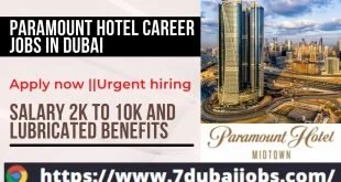 Paramount Hotel Jobs In Dubai UAE