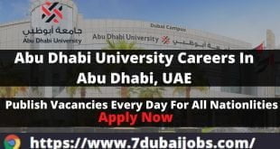 Abu Dhabi University Careers In UAE