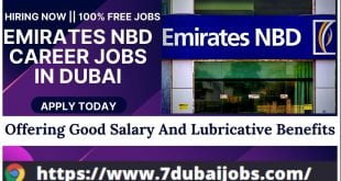 Emirates NBD Career Jobs In Dubai