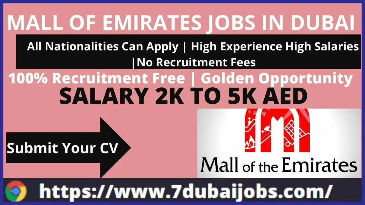 Mall Of Emirates Jobs In Dubai