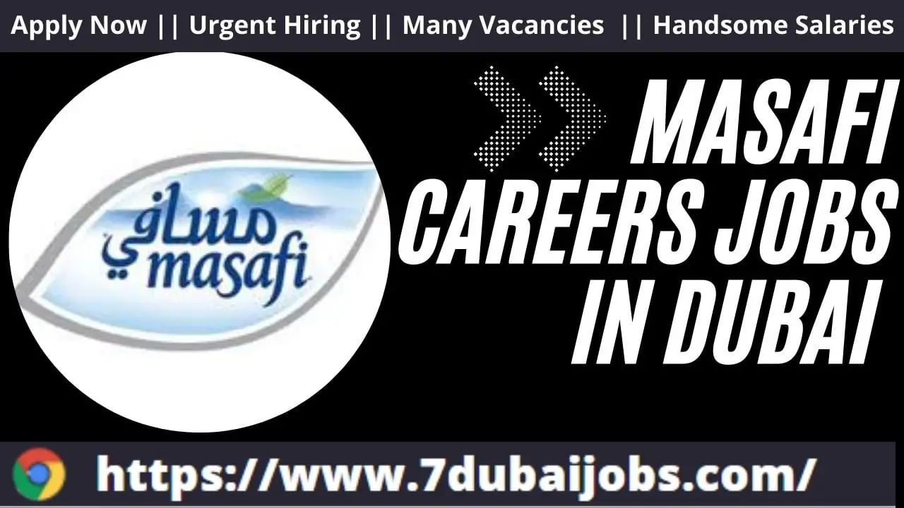Masafi Career Jobs In UAE