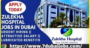 Zulekha Hospital Jobs In Dubai