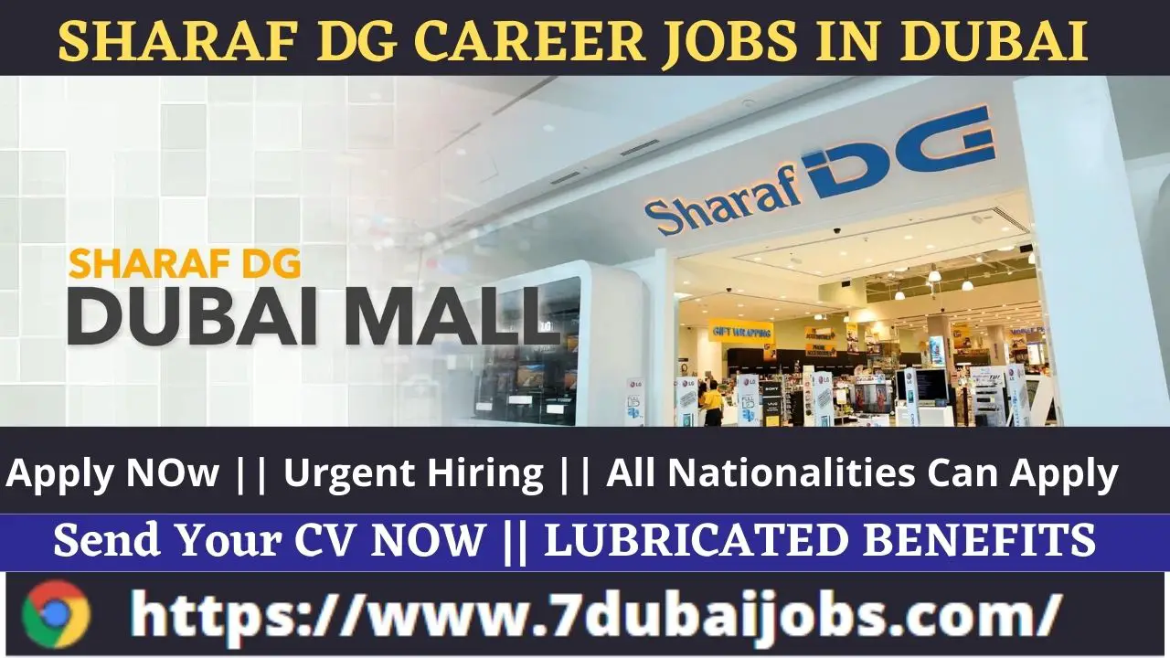 Sharaf DG Career Jobs In Dubai